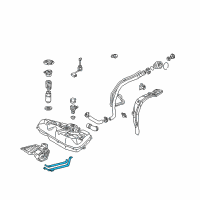 OEM 2008 Pontiac Vibe Strap, Fuel Tank Diagram - 88973477