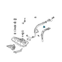 OEM 2005 Pontiac Vibe Clamp, Fuel Tank Filler Pipe *Natural Diagram - 88971541