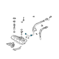 OEM 2004 Pontiac Vibe Clamp Asm, Fuel Tank Filler Hose <Use 8A 2776A> Diagram - 19205382