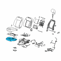 OEM 2011 Buick Regal Pad Asm-Front Seat Cushion Diagram - 13239022