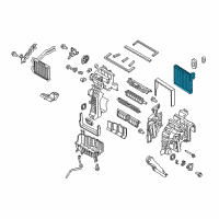 OEM 2018 Hyundai Santa Fe Evaporator Assembly Diagram - 97139-B8000