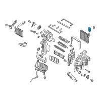 OEM Hyundai Veracruz Seal-A/C EVAPORATOR Tube To D/P Diagram - 97165-2B000