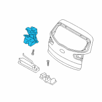 OEM Kia Tail Gate Latch Assembly Diagram - 812303W000