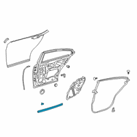 OEM 2020 Lexus ES300h WEATHERSTRIP, RR Doo Diagram - 67887-06160