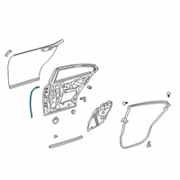 OEM 2021 Lexus ES350 WEATHERSTRIP, RR Doo Diagram - 67896-06020