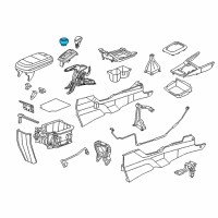 OEM Honda Knob, Change Lever *NH609L* (SILVER) Diagram - 54102-TR0-A03ZB