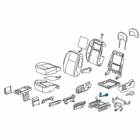 OEM Chevrolet Venture Switch Asm, Passenger Seat Adjuster *Gray Diagram - 88894991