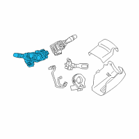 OEM Toyota Camry Headlamp Switch Diagram - 84140-06391