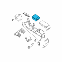 OEM 2008 Nissan Altima Cup Holder Assembly Diagram - 68430-JA10B