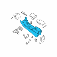 OEM 2008 Nissan Altima Body-Console Diagram - 96911-JA00A