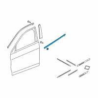 OEM Acura ZDX Molding Assembly, Right Front Dr Diagram - 72410-SZN-A01