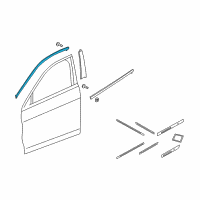 OEM 2012 Acura ZDX Molding Right, Front Dr Sash Diagram - 72425-SZN-A01