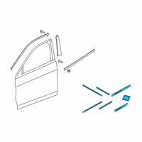 OEM Acura ZDX Body Side Molding (Ionized Bronze Metallic - Exterior) Diagram - 08P05-SZN-270