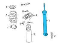 OEM 2020 BMW M235i xDrive Gran Coupe SPRING STRUT, REAR Diagram - 33-50-6-883-873