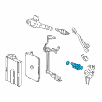 OEM Acura Sensor Assembly, Crank Diagram - 37500-5J6-A01
