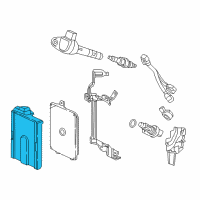 OEM 2019 Honda Ridgeline Cover, Powertrain Control Module Diagram - 37823-RLV-A00