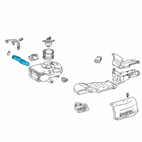 OEM 1999 Toyota Sienna Heater Core Diagram - 87107-08020