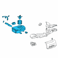 OEM 1998 Toyota Sienna Heater Assy, Rear Diagram - 87110-08010