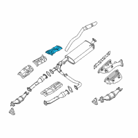 OEM 2015 Nissan Xterra INSULATOR-Heat, Rear Floor Diagram - 74761-EA000