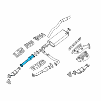 OEM Nissan Xterra Exhaust Tube Front Diagram - 20010-9CD0A