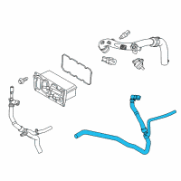 OEM 2016 Ford Fusion Outlet Hose Diagram - DG9Z-8C472-A