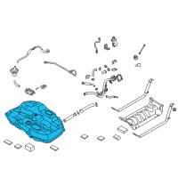 OEM Kia Optima Fuel Tank Assembly Diagram - 31150A8500