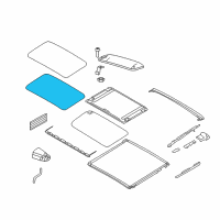 OEM 2009 BMW 128i Circul.Sliding/Lifting Roof Cover Gasket Diagram - 54-13-7-157-374