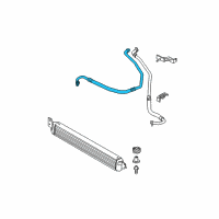 OEM BMW M3 Engine Oil Cooler Pipe, Flow Diagram - 17-22-2-284-077