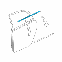 OEM 2006 Chevrolet Impala Belt Weatherstrip Diagram - 20987870