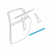 OEM Chevrolet Impala Limited Body Side Molding Diagram - 19257890