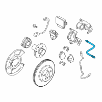 OEM 2016 BMW 640i Gran Coupe Brake Hose Rear Diagram - 34-32-6-775-259