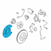 OEM 2015 BMW M6 Gran Coupe Protection Plate Right Diagram - 34-21-6-778-254