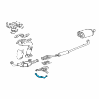 OEM 2000 Lexus ES300 Stay, Exhaust Pipe Support Diagram - 17568-20120