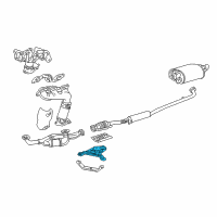 OEM 1999 Lexus ES300 Bracket, Exhaust Pipe Support, NO.1 Diagram - 17571-20130