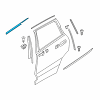 OEM 2022 BMW X5 WINDOW CAVITY SEAL REAR DOOR Diagram - 51-35-7-428-693