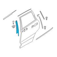 OEM BMW FINISHER WINDOW FRAME B-PILL Diagram - 51-35-7-428-699