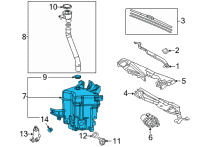 OEM Toyota Mirai Washer Reservoir Diagram - 85315-62030