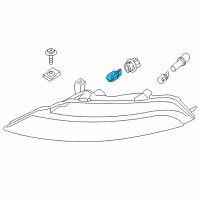 OEM BMW M6 Bulb Yellow Diagram - 07-11-9-905-329