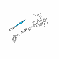 OEM 2007 Infiniti G35 Shaft Assy-Steering Column, Lower Diagram - 48822-CM40A