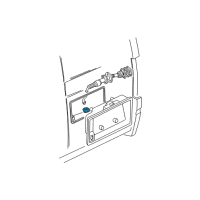 OEM 1986 GMC Safari Lamp Asm-Rear License Plate Diagram - 5978372