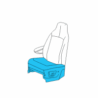 OEM 2005 Chrysler Town & Country Front Seat Cushion Diagram - ZA271D5AA