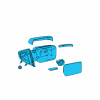 OEM 2014 Ford F-150 Mirror Outside Diagram - BL3Z-17683-CA