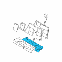 OEM 2004 BMW M3 Seat Upholstery Diagram - 52-20-8-255-021