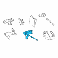 OEM 2015 Lexus LS460 Transmitter, Tire Pressure Monitor Diagram - 8976C-50011