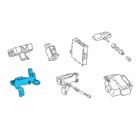 OEM Lexus Transmitter, Tire Pressure Monitor Diagram - 8976B-50011