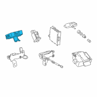 OEM Lexus LS600h Receiver Assembly, Tire Diagram - 89760-50100