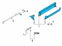 OEM Ford F-350 Super Duty Auxiliary Radiator Diagram - LC3Z-8005-A