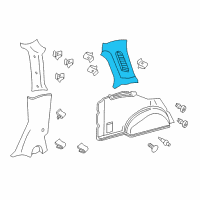OEM 2004 Ford Focus Pillar Panels Diagram - 3S4Z7440454AAA