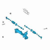 OEM Lexus Rack And Pinion Complete Unit Diagram - 44200-33530