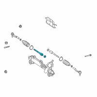 OEM 2012 Lexus ES350 End Sub-Assy, Steering Rack Diagram - 45503-39275